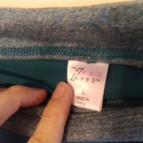 New PBX PRO Shorts Women's L Lg Large Hybrid Nylon Performance Green/Gray - Picture 7 of 9